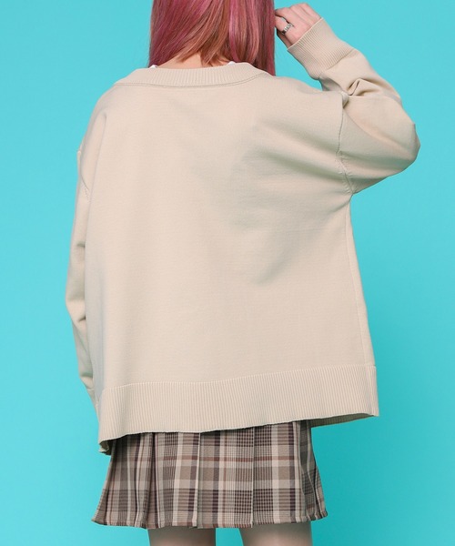 PairPair（ペアペア）の「スポンディッシュニットクルーカーデ(ユニセックス)（カーディガン/ボレロ・メンズ・イエロー/オレンジ/ライトグリーン/アイボリー/ブルー系その他・MEDIUM/LARGE）」の8枚目の写真