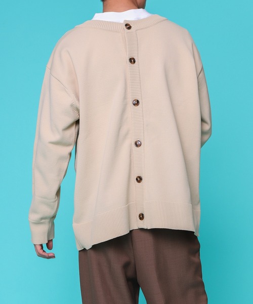 PairPair（ペアペア）の「スポンディッシュニットクルーカーデ(ユニセックス)（カーディガン/ボレロ・メンズ・イエロー/オレンジ/ライトグリーン/アイボリー/ブルー系その他・MEDIUM/LARGE）」の13枚目の写真