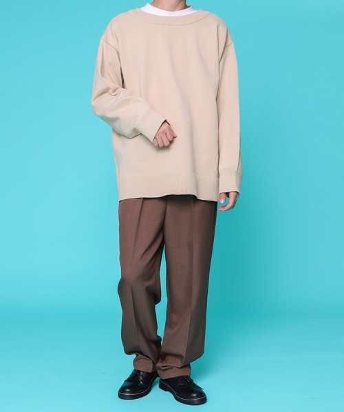 PairPair（ペアペア）の「スポンディッシュニットクルーカーデ(ユニセックス)（カーディガン/ボレロ・メンズ・イエロー/オレンジ/ライトグリーン/アイボリー/ブルー系その他・MEDIUM/LARGE）」の14枚目の写真