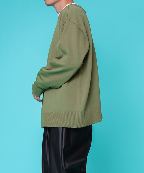 PairPair（ペアペア）の「スポンディッシュニットクルーカーデ(ユニセックス)（カーディガン/ボレロ・メンズ・イエロー/オレンジ/ライトグリーン/アイボリー/ブルー系その他・MEDIUM/LARGE）」の20枚目の写真