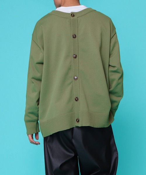 PairPair（ペアペア）の「スポンディッシュニットクルーカーデ(ユニセックス)（カーディガン/ボレロ・メンズ・イエロー/オレンジ/ライトグリーン/アイボリー/ブルー系その他・MEDIUM/LARGE）」の21枚目の写真