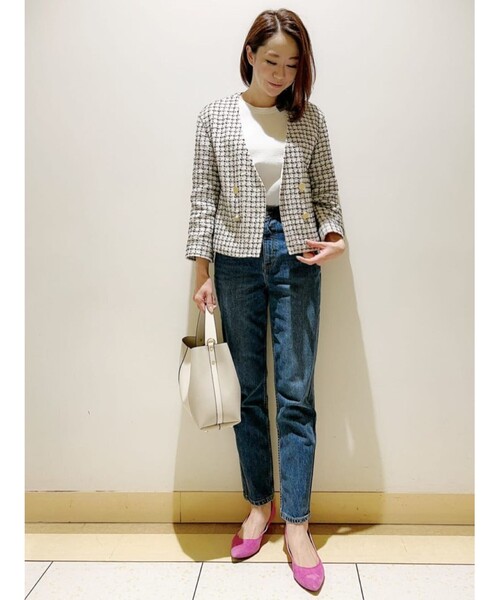 COUP DE CHANCE（クードシャンス）の「【otonaMUSE12月号掲載】【洗える/ストレッチ】デニムストレートパンツ（デニムパンツ・レディース・ブルー/グレー系その他・34/36/40/38）」の16枚目の写真