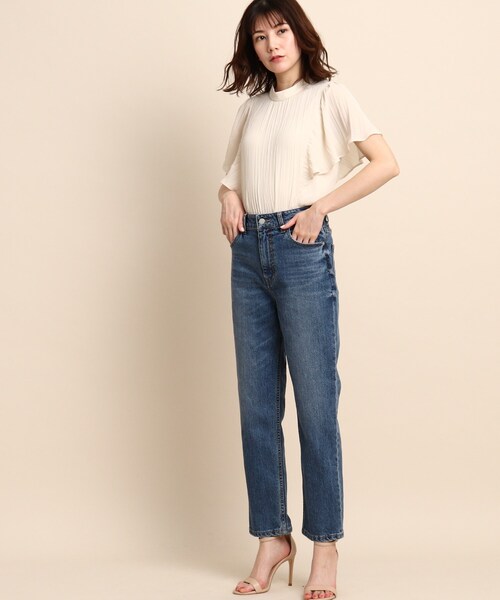 COUP DE CHANCE（クードシャンス）の「【otonaMUSE12月号掲載】【洗える/ストレッチ】デニムストレートパンツ（デニムパンツ・レディース・ブルー/グレー系その他・34/36/40/38）」の17枚目の写真