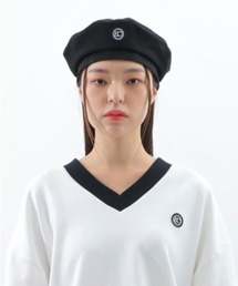 BASIC COTTON | 韓国ブランド BASIC COTTON ベーシックコットン COTTON BERET コットンベレー  ロゴベレー(ハンチング/ベレー帽)