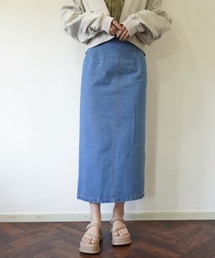 archives | ハイウエストミディ丈タイトスカート(デニムスカート)