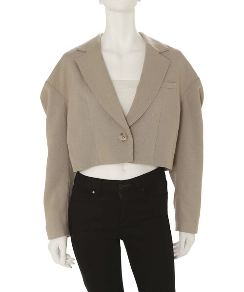 MURUA（ムルーア）の「【セット販売】パウダーツイルショートジャケット ＆ パウダーツイルラップキュロット①（セットアップ・レディース・ブラック/ベージュ/ブラウン/その他1・1/2）」の16枚目の写真