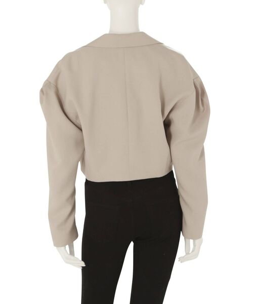 MURUA（ムルーア）の「【セット販売】パウダーツイルショートジャケット ＆ パウダーツイルラップキュロット①（セットアップ・レディース・ブラック/ベージュ/ブラウン/その他1・1/2）」の10枚目の写真