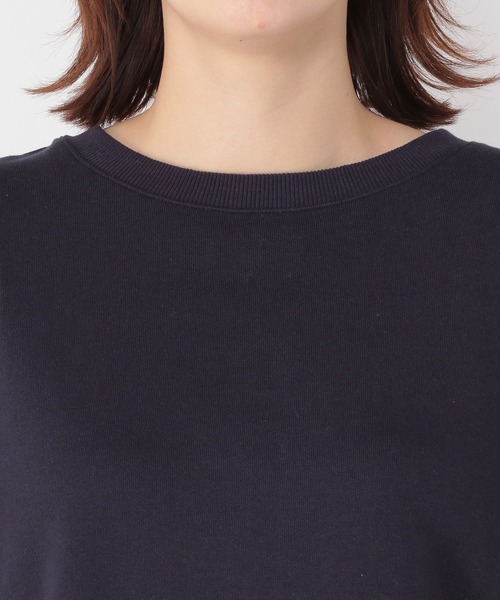studio CLIP(スタディオクリップ)の「袖口布帛裏毛プルオーバー(Tシャツ/カットソー・レディース・ベージュ/ネイビー/アイボリー・FREE)」の12枚目の写真