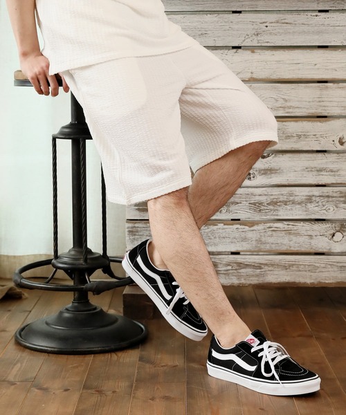 TopIsm（トップイズム）の「3点セット シアサッカー ポケット付カットソーとショーツとタンクトップのセットアップ（セットアップ・メンズ・ホワイト/ブラック/ベージュ/ネイビー・M/L）」の10枚目の写真