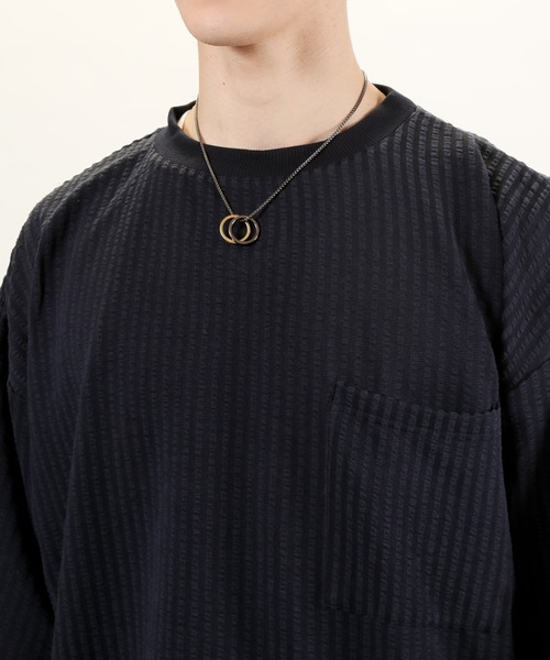 TopIsm（トップイズム）の「3点セット シアサッカー ポケット付カットソーとショーツとタンクトップのセットアップ（セットアップ・メンズ・ホワイト/ブラック/ベージュ/ネイビー・M/L）」の20枚目の写真