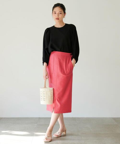 green label relaxing(グリーンレーベルリラクシング)の「イントレ ツツガタ 2WAY バッグ(ショルダーバッグ・レディース・クリーム/ブラック・FREE)」の14枚目の写真