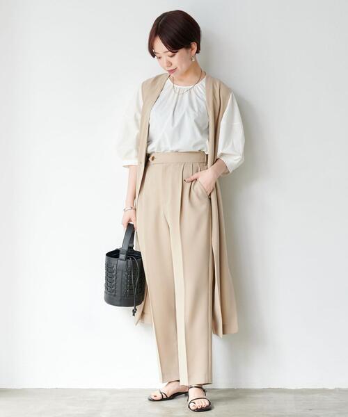 green label relaxing(グリーンレーベルリラクシング)の「イントレ ツツガタ 2WAY バッグ(ショルダーバッグ・レディース・クリーム/ブラック・FREE)」の17枚目の写真