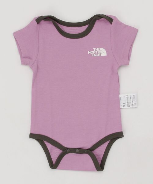 THE NORTH FACE(ザノースフェイス)の「ザ ノース フェイス THE NORTH FACE B S/S Rompers 2P Bib(ベビーショートスリーブロンパース2Pビブ)(ロンパース・キッズ・ホワイト/ダークパープル/グリーン・70cm/80cm)」の10枚目の写真