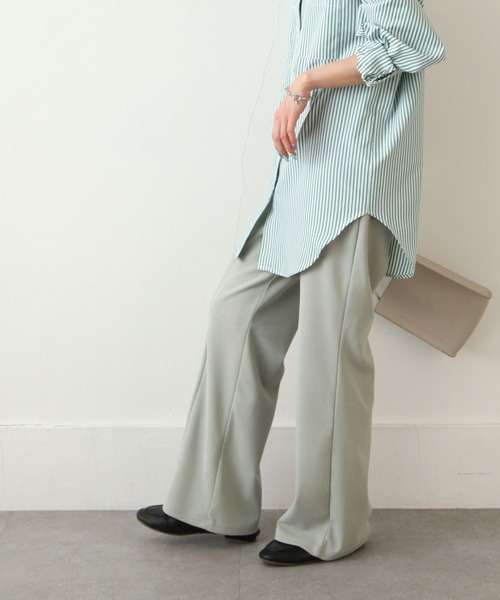 Chillfar(チルファー)の「センターシームフレアパンツ(スラックス・レディース・ブラック/ベージュ/ミント・MEDIUM/LARGE)」の16枚目の写真