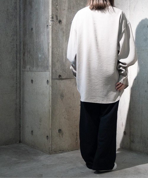 JOHN'S CLOSET(ジョンズクローゼット)の「【i】ポリ梨地チャイナシャツ(シャツ/ブラウス・メンズ・ベージュ/ブラック/グリーン/オフホワイト・LARGE/MEDIUM)」の12枚目の写真