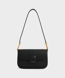 CHARLES & KEITH | コア スクエアプッシュロックショルダーバッグ / Koa Square Push-Lock Shoulder Bag(ショルダーバッグ)