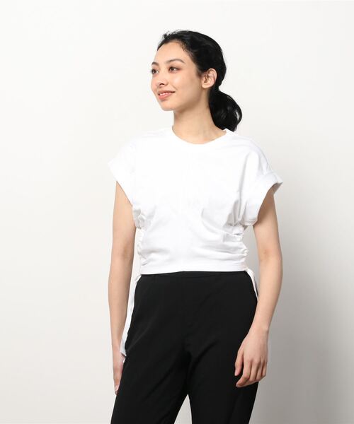 ALLSAINTS（オールセインツ）の「MIRA TEE | MIRA Tシャツ（Tシャツ/カットソー・レディース・ホワイト/ブラック・L/XS/S/M）」の3枚目の写真
