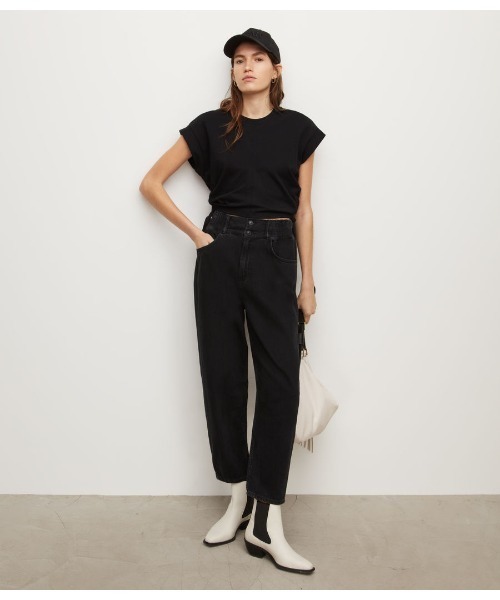 ALLSAINTS（オールセインツ）の「MIRA TEE | MIRA Tシャツ（Tシャツ/カットソー・レディース・ホワイト/ブラック・L/XS/S/M）」の11枚目の写真