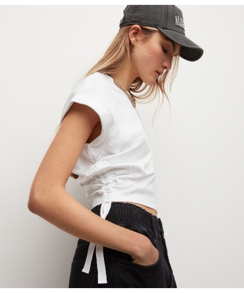 ALLSAINTS（オールセインツ）の「MIRA TEE | MIRA Tシャツ（Tシャツ/カットソー・レディース・ホワイト/ブラック・L/XS/S/M）」の12枚目の写真