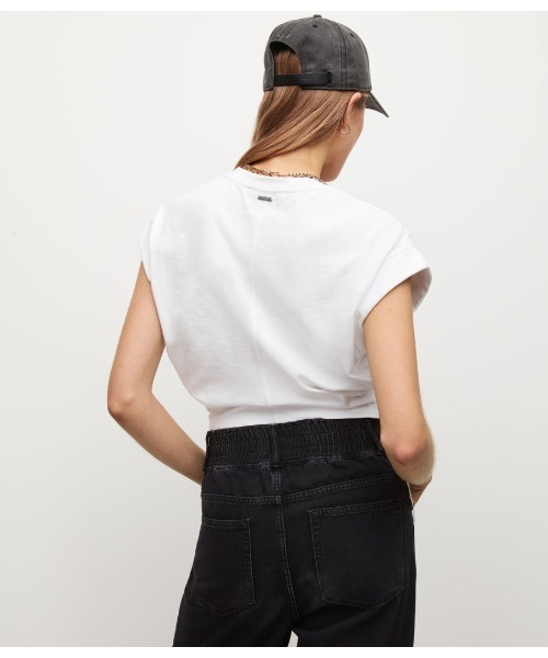 ALLSAINTS（オールセインツ）の「MIRA TEE | MIRA Tシャツ（Tシャツ/カットソー・レディース・ホワイト/ブラック・L/XS/S/M）」の4枚目の写真