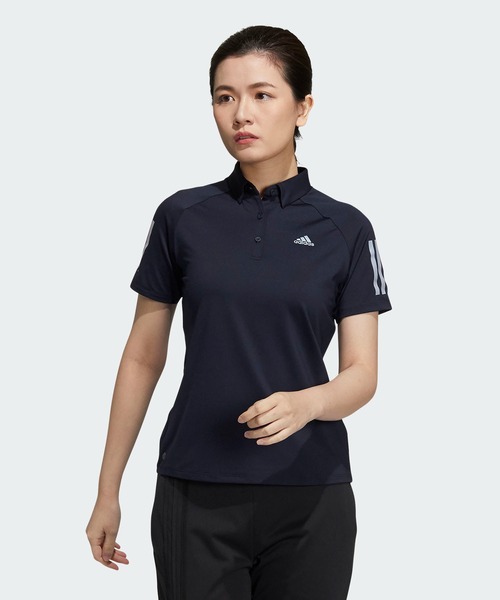adidas（アディダス）の「スリーストライプス 半袖ストレッチ