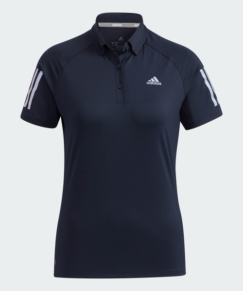 【adidas GOLF/アディダス】3ストライプス半袖ポロシャツ・XLネイビー adidas - 【adidas GOLF/アディダス】3ストライプス半袖