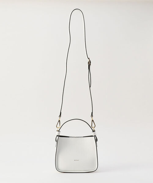 NOLLEY’S（ノーリーズ）の「【MARANT/マラント】スクエアワンショルダーバッグ（ショルダーバッグ・レディース・ブラック/ホワイト・FREE）」の5枚目の写真