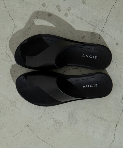 ANGIE（アンジー）の「アシメトングサンダル（サンダル・レディース・パイソン/アイボリー/ブラック/ブラウン/シルバー/ライム・LARGE/X-LARGE/MEDIUM）」の8枚目の写真