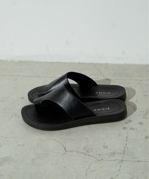 ANGIE（アンジー）の「アシメトングサンダル（サンダル・レディース・パイソン/アイボリー/ブラック/ブラウン/シルバー/ライム・LARGE/X-LARGE/MEDIUM）」の10枚目の写真
