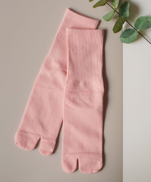 ammy.（エイミードット）の「【 ammy. / エイミードット 】 パステルカラー & ネオンカラー タビソックス（ソックス/靴下・レディース・イエロー/ホワイト/ブルー/ピンク/パープル/ライトブルー/ミント/ライム/ブラック/ベビーピンク/オレンジ/ライトパープル・FREE）」の11枚目の写真