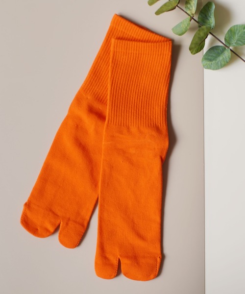 ammy.（エイミードット）の「【 ammy. / エイミードット 】 パステルカラー & ネオンカラー タビソックス（ソックス/靴下・レディース・イエロー/ホワイト/ブルー/ピンク/パープル/ライトブルー/ミント/ライム/ブラック/ベビーピンク/オレンジ/ライトパープル・FREE）」の12枚目の写真