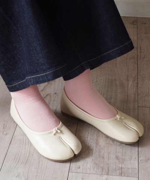 ammy.（エイミードット）の「【 ammy. / エイミードット 】 パステルカラー & ネオンカラー タビソックス（ソックス/靴下・レディース・イエロー/ホワイト/ブルー/ピンク/パープル/ライトブルー/ミント/ライム/ブラック/ベビーピンク/オレンジ/ライトパープル・FREE）」の15枚目の写真