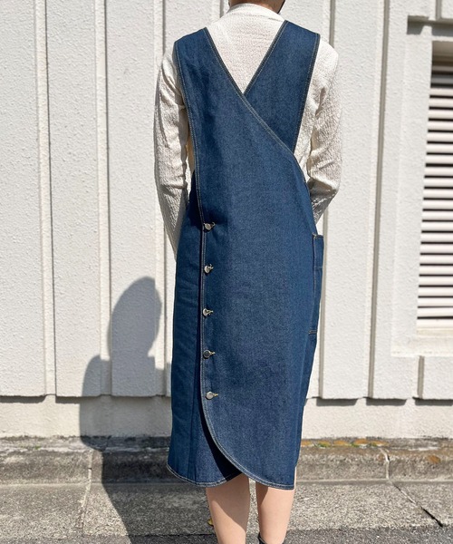 Jewelobe（ジュエローブ）の「2wayデニムジャンスカ（ジャンパースカート・レディース・インディゴブルー・FREE）」の5枚目の写真