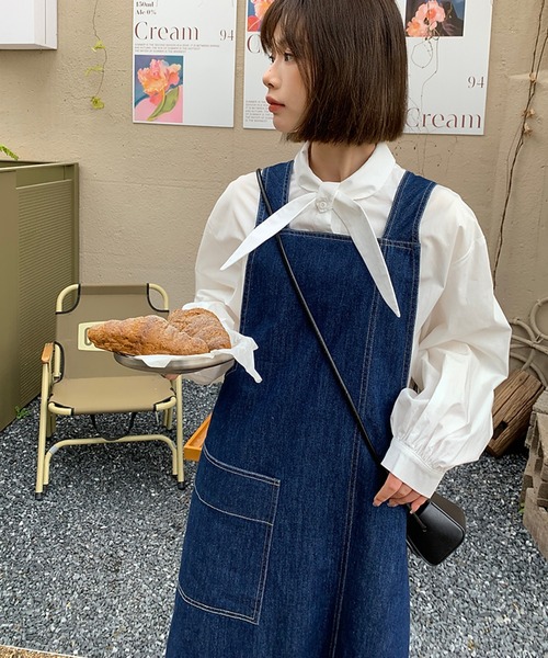 Jewelobe（ジュエローブ）の「2wayデニムジャンスカ（ジャンパースカート・レディース・インディゴブルー・FREE）」の8枚目の写真