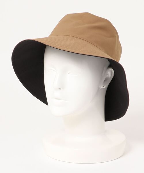 Jines(ジネス)の「ATELIER BRUGGE・Pack ポケッタブル・リバーシブルハット(ハット・レディース・ベージュ/ブラック・FREE)」の8枚目の写真