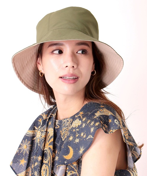 Jines(ジネス)の「ATELIER BRUGGE・Pack ポケッタブル・リバーシブルハット(ハット・レディース・ベージュ/ブラック・FREE)」の20枚目の写真