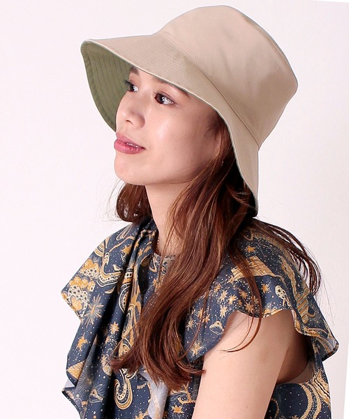 Jines(ジネス)の「ATELIER BRUGGE・Pack ポケッタブル・リバーシブルハット(ハット・レディース・ベージュ/ブラック・FREE)」の18枚目の写真