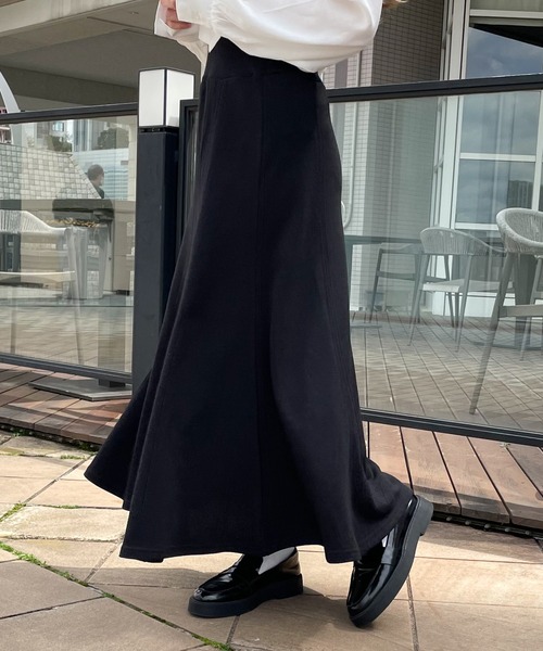 PairPair（ペアペア）の「ハイウエストマーメイドスカート（スカート・レディース・ブラック/アイボリー/オートミール・フリー）」の3枚目の写真