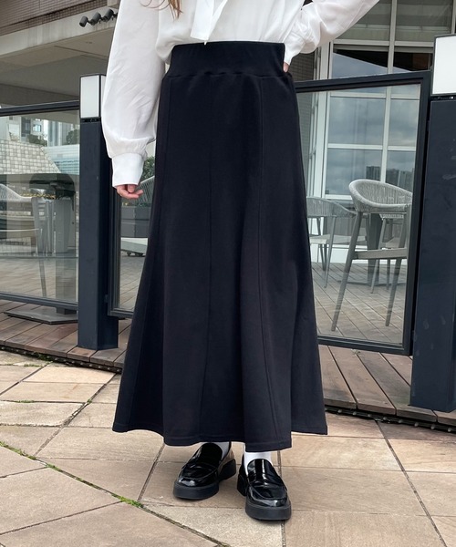 PairPair（ペアペア）の「ハイウエストマーメイドスカート（スカート・レディース・ブラック/アイボリー/オートミール・フリー）」の8枚目の写真