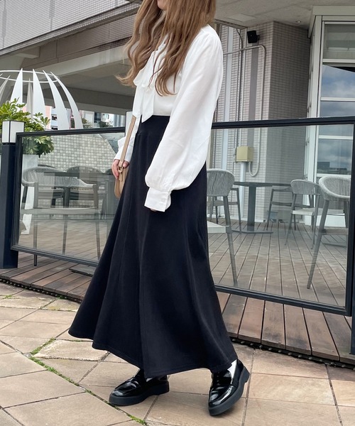 PairPair（ペアペア）の「ハイウエストマーメイドスカート（スカート・レディース・ブラック/アイボリー/オートミール・フリー）」の21枚目の写真