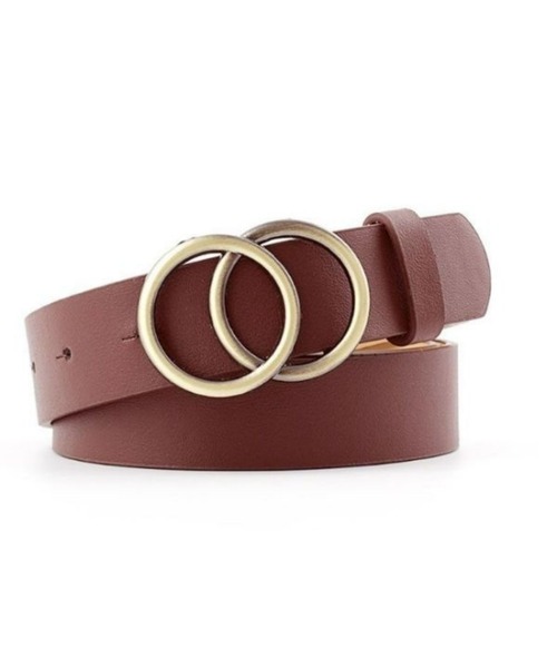 REBALANCE（リバランス）の「ダブルリングバックルベルト（ベルト・レディース・ホワイト/ブラック/ブラウン/レッド/ブラウン系その他・ONE SIZE）」の3枚目の写真