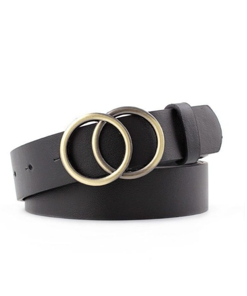 REBALANCE（リバランス）の「ダブルリングバックルベルト（ベルト・レディース・ホワイト/ブラック/ブラウン/レッド/ブラウン系その他・ONE SIZE）」の2枚目の写真