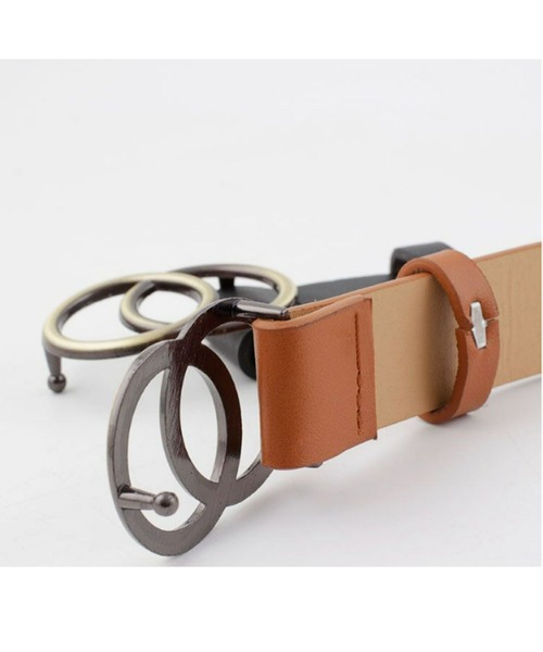 REBALANCE（リバランス）の「ダブルリングバックルベルト（ベルト・レディース・ホワイト/ブラック/ブラウン/レッド/ブラウン系その他・ONE SIZE）」の10枚目の写真