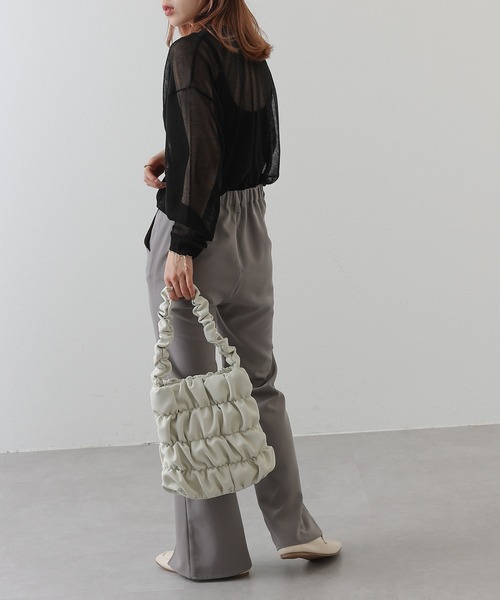 COLONY 2139（コロニートゥーワンスリーナイン）の「シアーニット　2WAYカーディガン（カーディガン/ボレロ・レディース・ブラック/ピンク/オレンジ/ブルー/グリーン・FREE）」の15枚目の写真