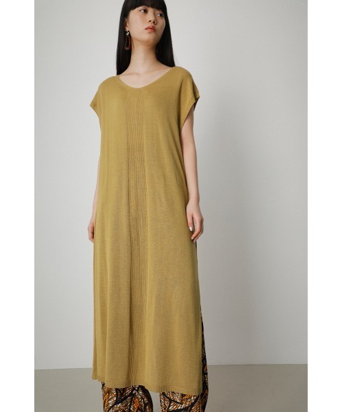 AZUL by moussy(アズールバイマウジー)の「2WAY FRENCH SLEEVE SUMMER KNIT/2WAYフレンチスリーブサマーニット(ベスト・レディース・ブラック/ライトカーキ/ダークブルー・SMALL/MEDIUM)」の11枚目の写真