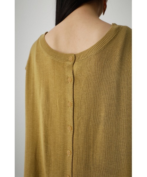 AZUL by moussy(アズールバイマウジー)の「2WAY FRENCH SLEEVE SUMMER KNIT/2WAYフレンチスリーブサマーニット(ベスト・レディース・ブラック/ライトカーキ/ダークブルー・SMALL/MEDIUM)」の16枚目の写真