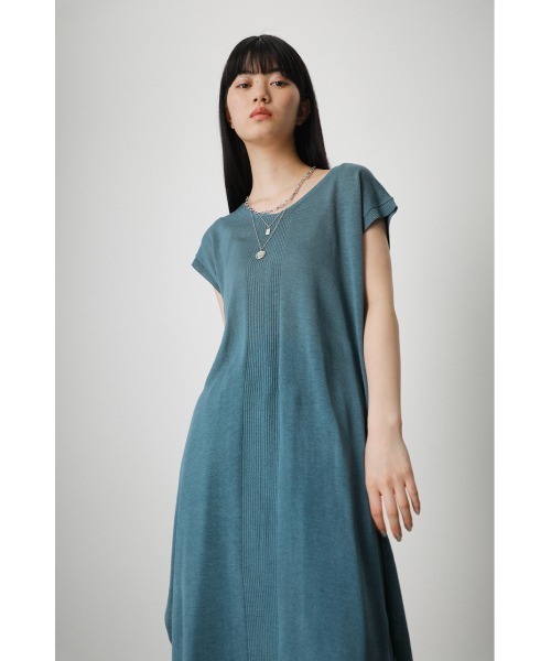 AZUL by moussy(アズールバイマウジー)の「2WAY FRENCH SLEEVE SUMMER KNIT/2WAYフレンチスリーブサマーニット(ベスト・レディース・ブラック/ライトカーキ/ダークブルー・SMALL/MEDIUM)」の20枚目の写真
