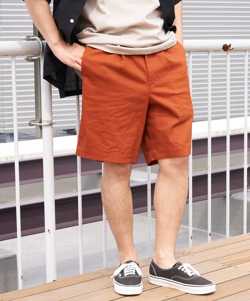 CIAOPANIC TYPY（チャオパニックティピー）の「▽リネンレーヨンイージーショーツ（その他パンツ・メンズ・チャコールグレー/ベージュ/カーキ/オレンジ・S/M/L）」の4枚目の写真
