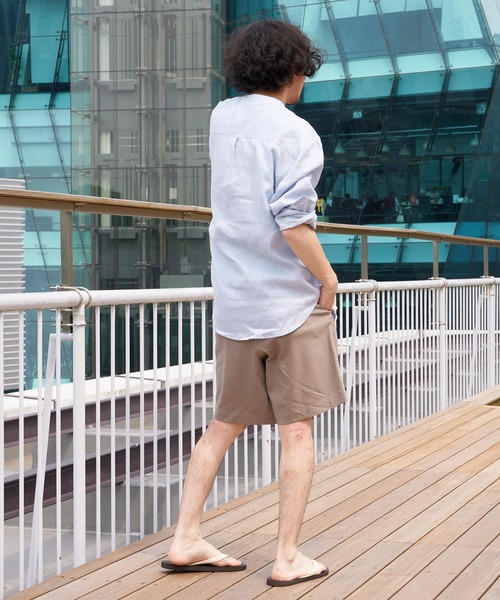 CIAOPANIC TYPY（チャオパニックティピー）の「▽リネンレーヨンイージーショーツ（その他パンツ・メンズ・チャコールグレー/ベージュ/カーキ/オレンジ・S/M/L）」の16枚目の写真