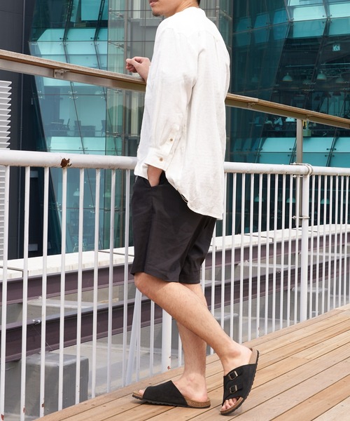 CIAOPANIC TYPY（チャオパニックティピー）の「▽リネンレーヨンイージーショーツ（その他パンツ・メンズ・チャコールグレー/ベージュ/カーキ/オレンジ・S/M/L）」の15枚目の写真